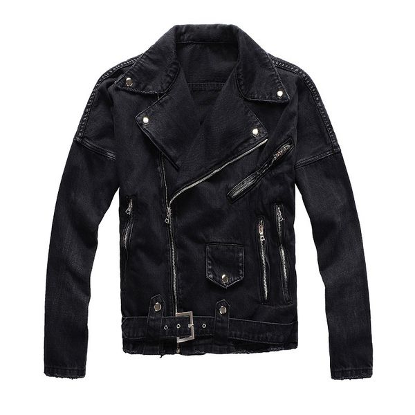 

jackets american streetwear fashion brand designer zipper hip hop jacket men denim punk coat biker jackets hombre, Black;brown