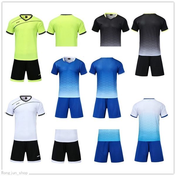 

2021 soccer jersey sets smooth royal blue football sweat absorbing and breathable children's training suit 001 4396, Black