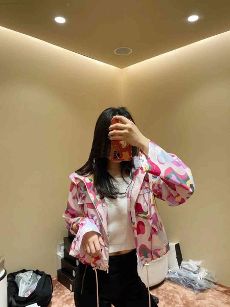 

women's trench coats spring summer luxury design printed loose thin hooded windbreaker kymj, Tan;black