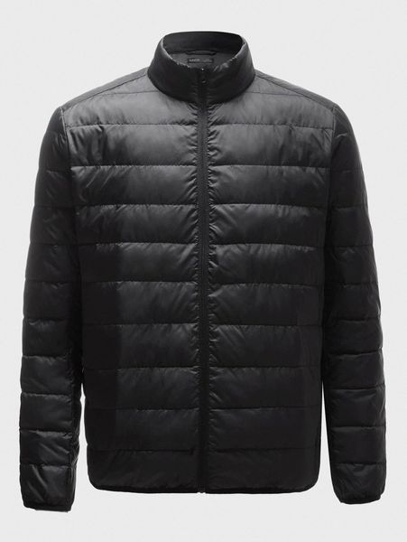 

men zip up down coat g3uj#, Black;brown