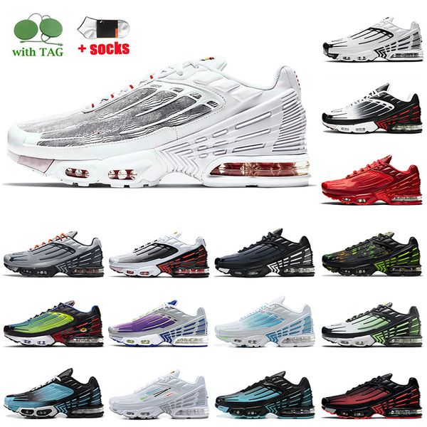 

fashion tn plus tuned 3 running shoes iii outdoor og sneakers graphy pack white black iridescent hyper blue crater jdt mens women cushion tr