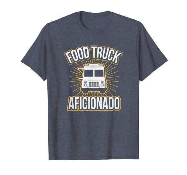 

food truck aficionado taco cart lover chef funny t-shirt, White;black