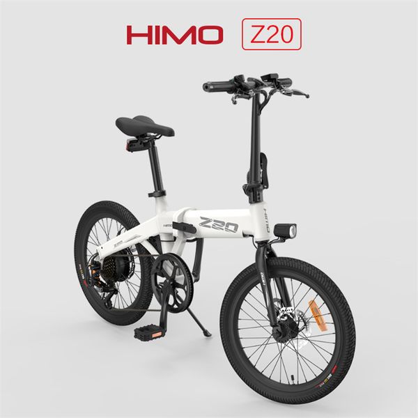 

[eu instock] himo z20 kick scooters folding electric moped bike ebike 250w motor 20 inch grey white 36v 10ah electrical bicycle, Silver;blue