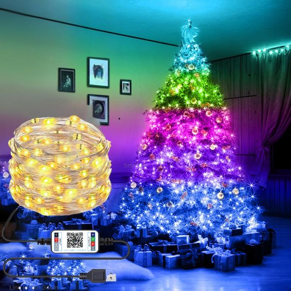 

strips led strip lights rgb waterproof lamp flexible tape diode bluetooth dream color luces 5m10m dc12v music control for room