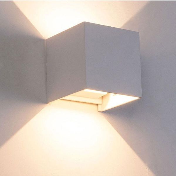 

wall lamp modern 6w 12w lampada led aluminium light rail adjustable square bedside room bedroom decor lamps