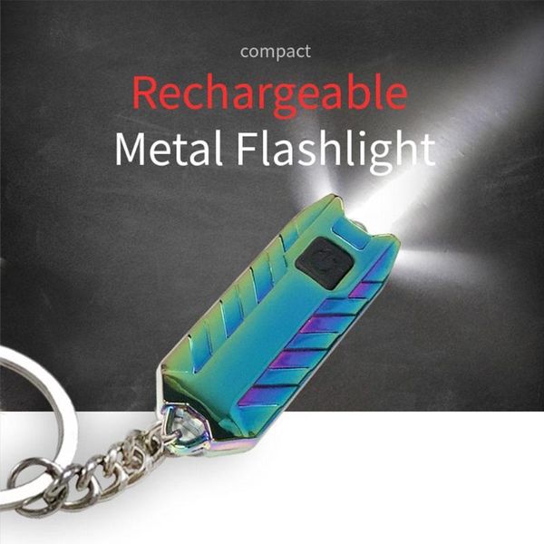 

keychains car rechargeable usb keychain luminous metal tuning color racing rainbow alloy parts t6q6, Silver