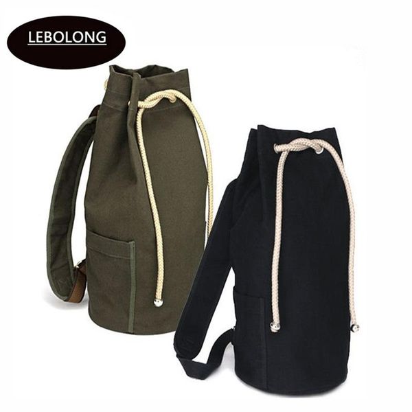 

backpack 2021 large capacity man pull rope bag of men and women general fashion compact shoe school string solid