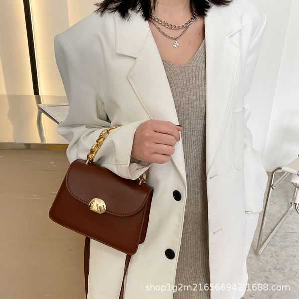 

bag small solid texture shoulder net red color retro single new messenger square 2021 foreign simple ladies snmhp