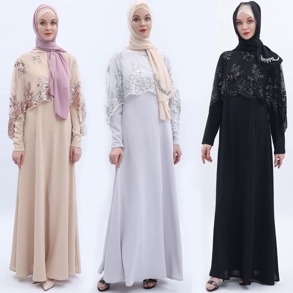 

vestidos sequin abaya dubai arabic pakistani hijab muslim dress women kaftan caftan elbise robe musulmane longue turkish dresses, Red