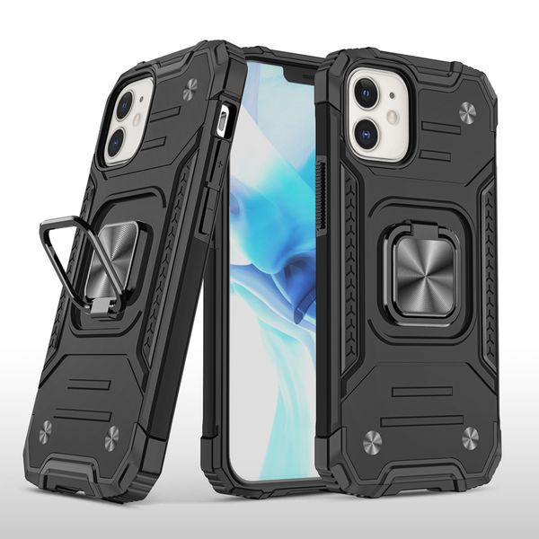 Hakks Hybrid Armor Ring Stand Magnetische Hüllen für Samsung S8 S9 S10 S20 S21FE Note 10 20