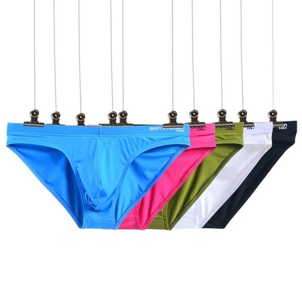 

underpants men briefs underwear mens breathable bikini man comfortable shorts cueca male panties, Black;white