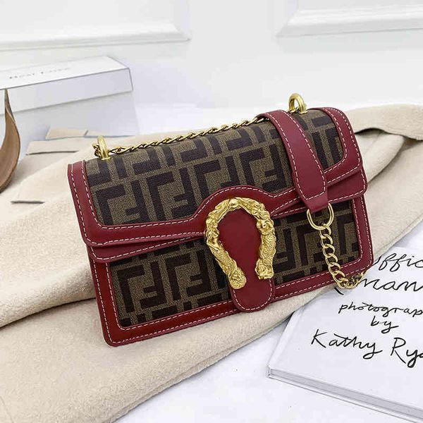 

2022 factory outlet new fashion korean version net red large capacity chain small square bag texture single shoulder bag fashion cross messe