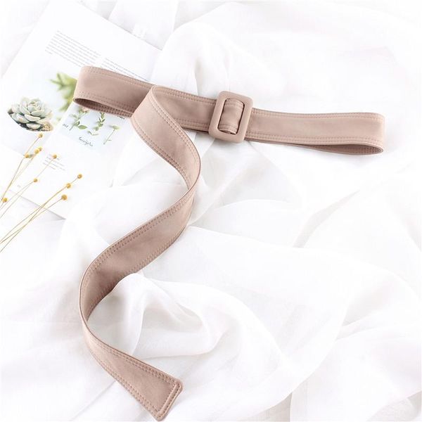 

belts fashion khaki men women fabric for dress trench coat long accessories wide rope waistband adjustable ceinture femme, Black;brown