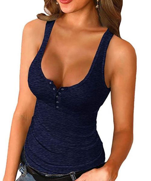 

women's summer tight casual suspender vest t-shirt tanks & camis, White