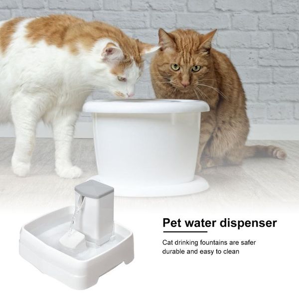 

3.1l automatic cat water fountain led electric mute feeder usb dog pet drinker bowl capacity waterfall dispenser bowls & feeders