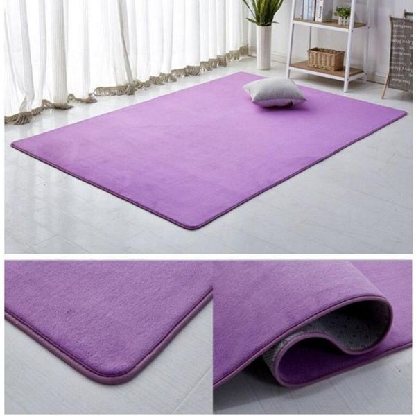 

carpets nordic coral velvet carpet living room floor mat bedroom non-slip blanket rug bedside rectangular pad