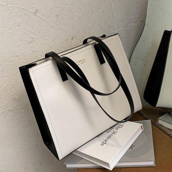 

evening bags luxury handbags women designer large capacity pu leather shoulder shopper bag for 2021 fashion solid color totes sac