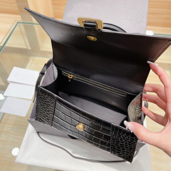 

pattern bags 3a quality shoulder folding cowhide crocodile box high buckle cover fashion womens handbag women cross body clutch bag famous