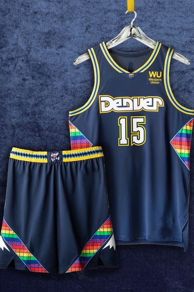 

75th michael 1 porter jr. 27 murray 50 gordon jokic carmelo 15 anthony custom basketball jerseys jeff 32 green nah'shon 3 hyland austin, Black;red