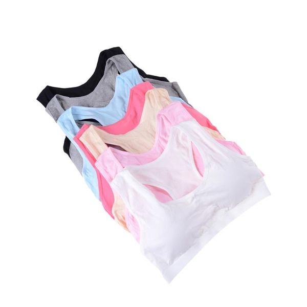 

gym clothing 1pcs cotton sports bra fitness yoga high breathable filling running seamless crop, White;black