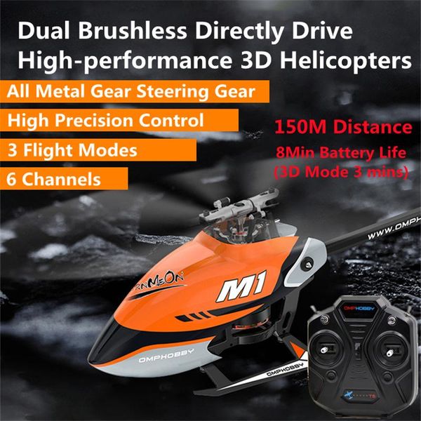 

drones professional double brushless 3d effects rc helicopter 6 channels all metal gear steering high precision control