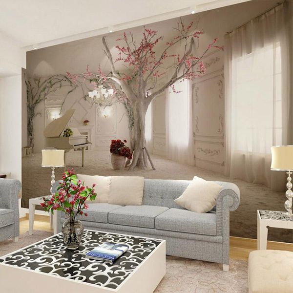 

wallpapers custom any size 3d wall mural for living room,modern fashion beautiful po murals tree wallpaper