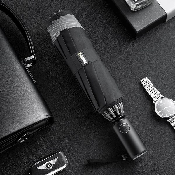

umbrellas reverse umbrella inverted automatic double layer travel men wind resistant led luminous light folding 10 rib ea60ys