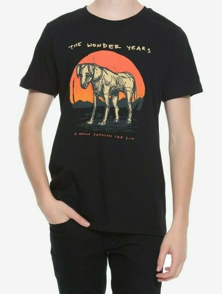 

the wonder years band sister cities sad dog t-shirt new official merch, White;black