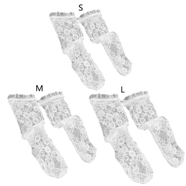 

socks baby girls white lace princess knee high mesh ruffle floral stockings breathable sox for born toddler children, Pink;yellow