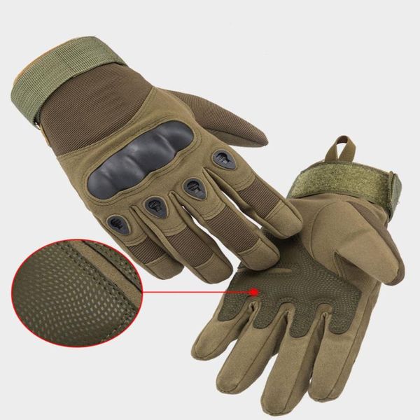 

cycling gloves men's winter tactics mittens anti slip screens thermal glove hand warmer woolen for ggants homme hiver, Black
