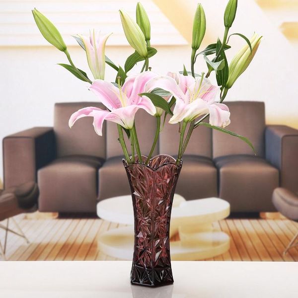 

vases europe weave pattern vase modern fashion glass flower room study living home wedding decoration vasos para jardim