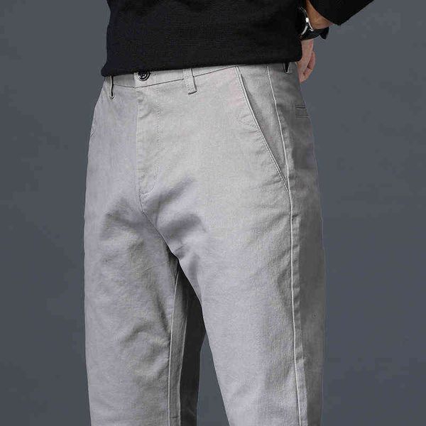 

men's jeans 2021 spring straight loose solid color simple slim fit casual cotton elastic friendly men's pants, Blue