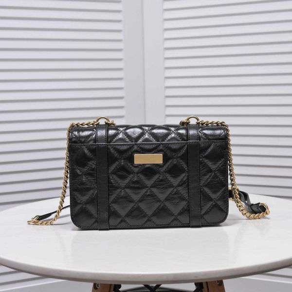 

2021 new bag classic lady handbag diagonal bag leather 9062 17-24-7