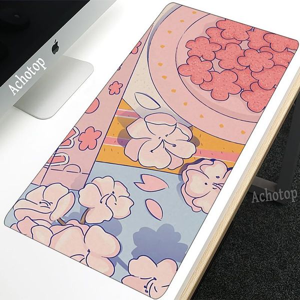

mouse pads & wrist rests pink pad oversized beautiful pattern desk lovely anime cool print computer gamer locking edge mats