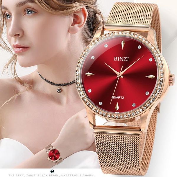 

women diamond watch for quartz clock luxury bracelet ladies watches rose gold relogio feminino montre femme uhr wristwatch wristwatches, Slivery;brown