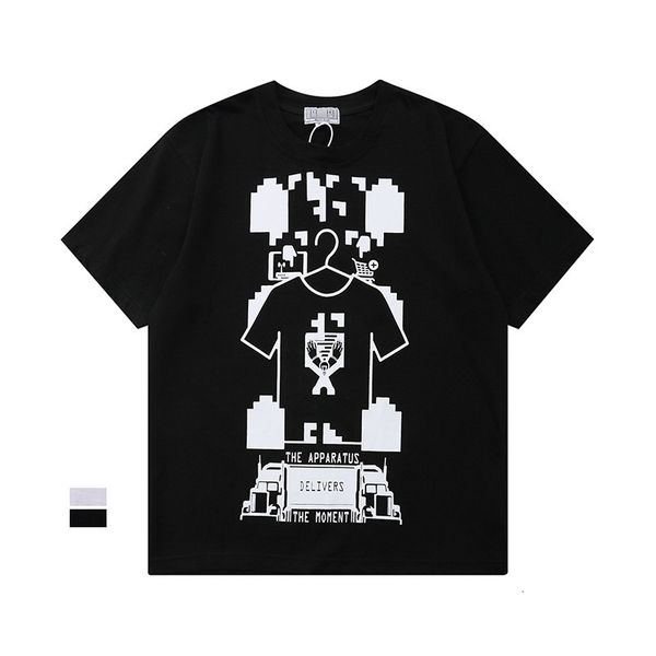 

fashion brand ce casual short sleeve loose round neck student sports large short t-shirt, White;black