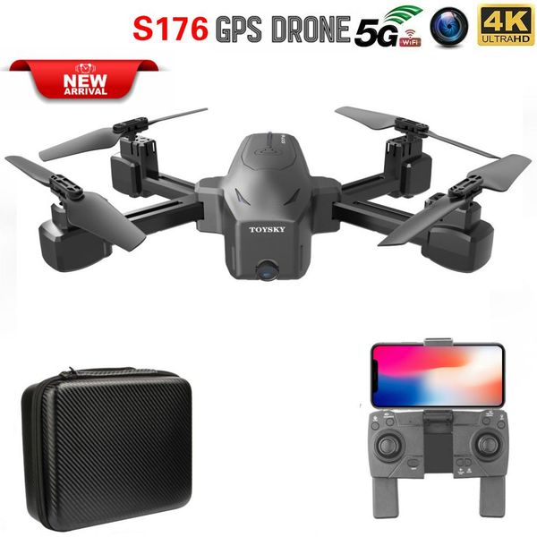 

s176 5g wifi quadcopter rc drone 4k gps profissional drone with camera hd quadrocopter follow remote control helicopter vs sg907