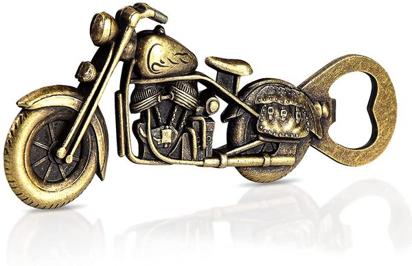 

motorcycle beer gifts for men dad husband boyfriend,christmas presents stocking stuffers,bronze vintage motorbike bottle openers