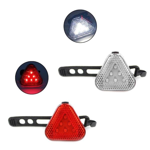 

mountain road bike triangle taillight waterproof bicycle rear light night lamp lights