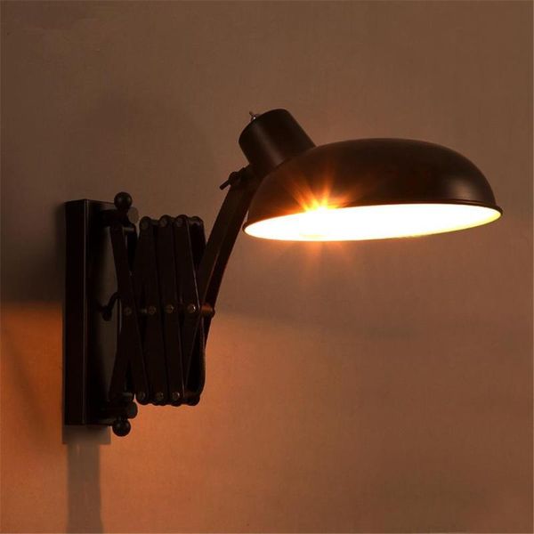 

wall lamp creative personality stretching american retro industrial dining room bedroom study bedside iron