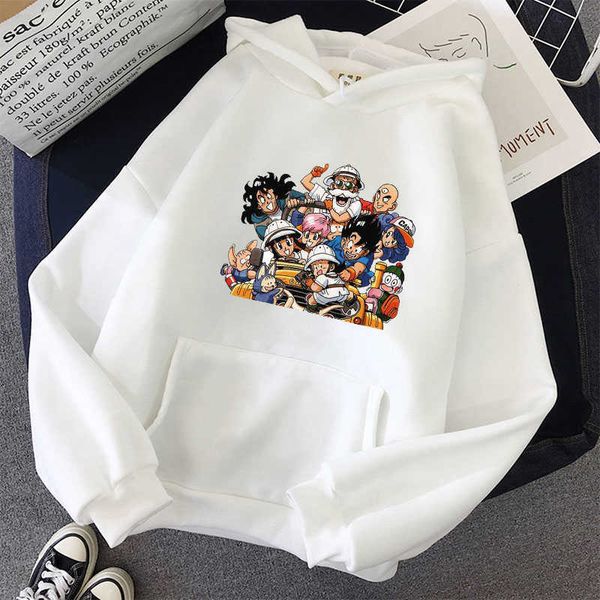

women's hoodies & sweatshirts japanese anime printed spring autumn long sleeve hoodie women cartoon graphic streetwear female, Black