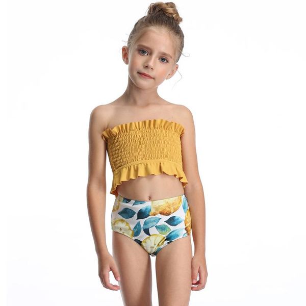 

beach bikini sets mother and daughter print two piece swimsuit matching clothing biquinis 2021 women's swimwear, White;black