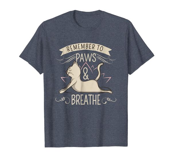

remember to paws and breathe cobra pose t-shirt, White;black