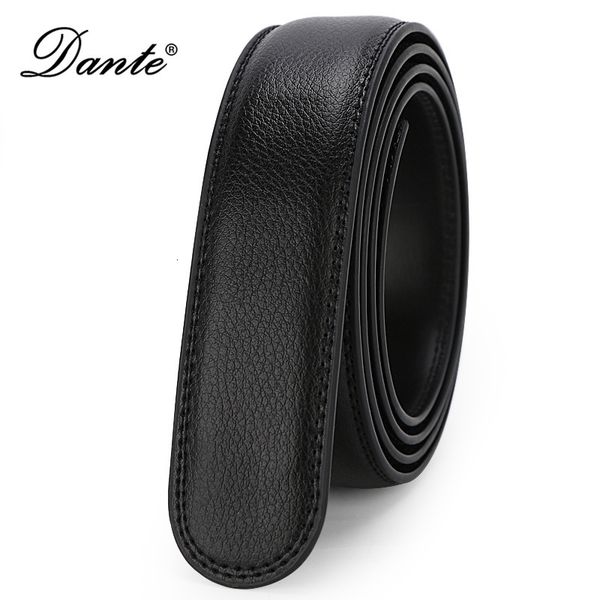 

dante dandy men's business lychee leather belt body is suitable for automatic buckle 3.5cm wide, Black;brown