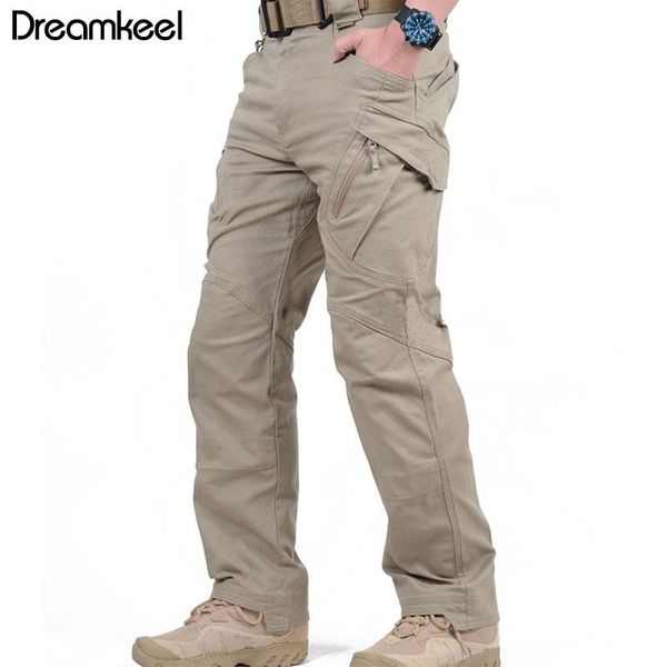 

city tactical pants men cargo military workwear clothes trousers sport many pockets stretch cotton track y men's, Black