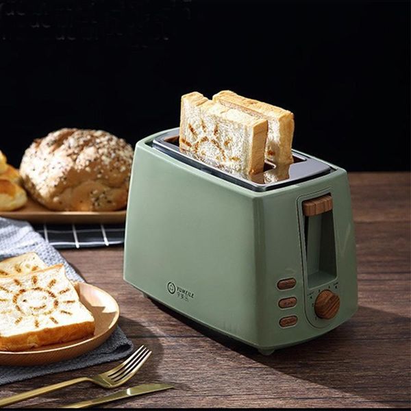 

electric toaster household automatic bread baking maker breakfast machine stainless steel toast sandwich grill eu plug 680w makers