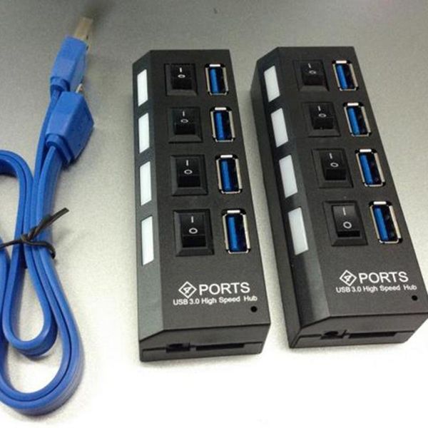 

hubs mini usb noyokere 4 ports 3.0 hub 5gbps high speed with on/off switch splitter adapter cable for pc