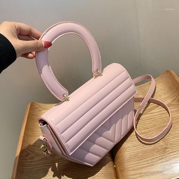 

evening bags solid color square tote bag 2021 summer high-quality pu leather women's designer handbag shoulder messenger1
