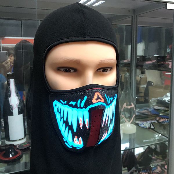 

technology soft luminous mask gift riding full face windproof bar jumping props