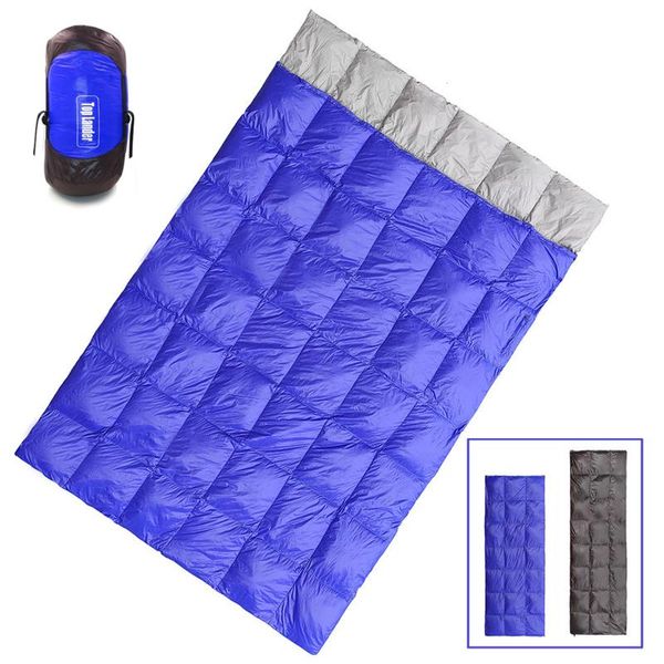 

adults 2 person sleeping case winter outdoor double duck down bag ultralight compact envelope for camping bags
